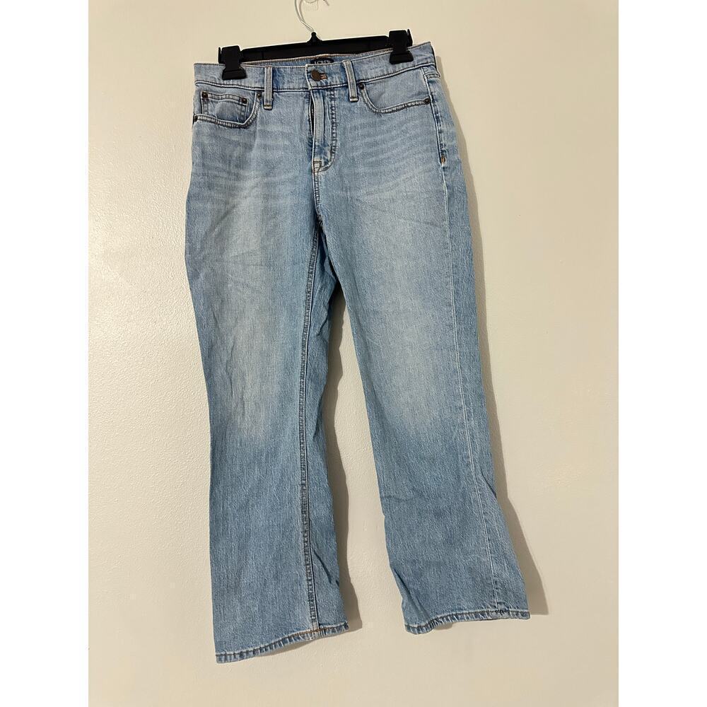 J. Crew Mid-Rise Flare Crop Re-Imagined sz 26